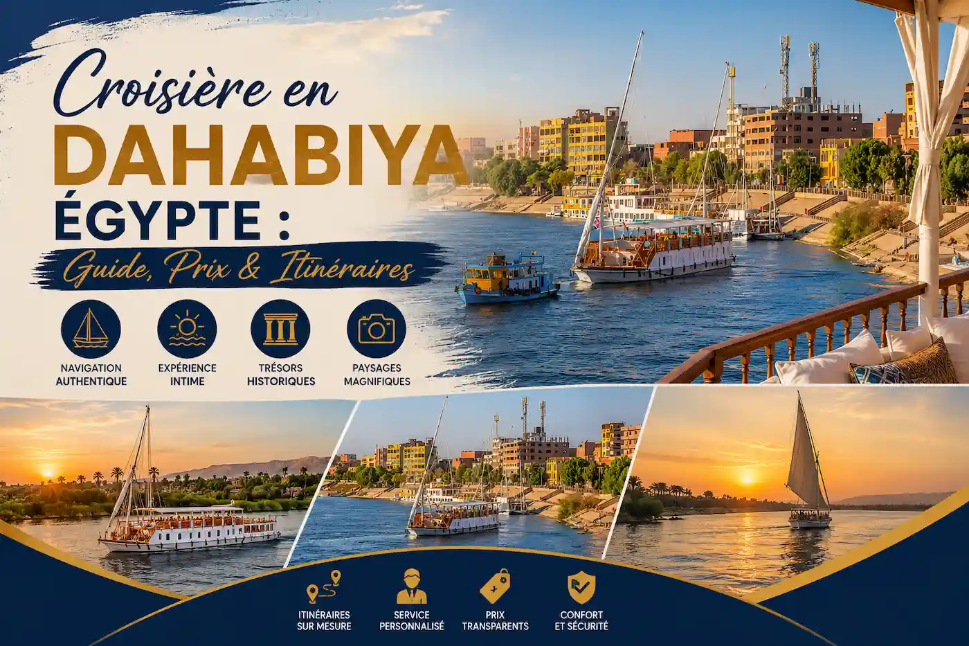 Croisière en Dahabiya Égypte